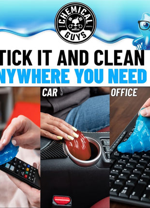Chemical Guys Sticky Icky Car Cleaning Gel, Green Apple & Sweet Strawberry Scent - Detailing Kit, Car Dust Crevice Cleaner, Slime Auto Air Vent, Cleaning Putty For Keyboard Cleaner (2 Pack) - CJK1002