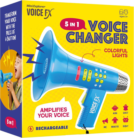 5 In 1 Voice Changer for Kids - Voice Changing Device for Boys & Girls | Birthday Gifts for 3, 4, 5, 7, 8 Year Old Boy - Toys Gift Ideas for Kid, Toddler - Gifts for Kids Ages 3-8+ Olds