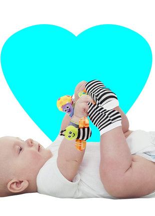 Baby Infant Rattle Socks Toys 3-6 to 12 Months Girl Boy Learning Toy