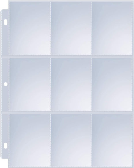 36 Pack 9 Pocket Page Protectors, Sooez Trading Card Sleeves for 3 Ring Binder, Baseball Cards Holder, Protective Pages Sheets for Binders Album, Fit for Collectible Games, Sports Cards