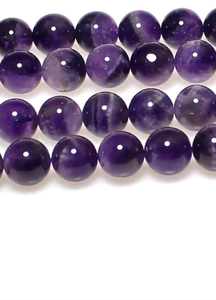 MJDCB Natural Dreamy Amethyst Beads Round Stone Beads DIY Loose Beads for Jewelry Making Beads 15 inch (4mm)