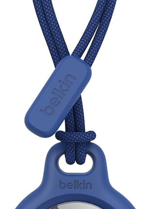 Belkin Apple Airtag Secure Holder With Strap - Apple Air Tag Keychain - Airtag Holder With Strap For Key Ring - Airtag Keychain Accessories - Scratch Resistant Airtag Case With Raised Edges - Blue