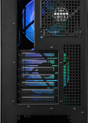 MSI MPG Velox 300R Airflow PZ - Mid-Tower Gaming PC Case - Tempered Glass Side Panel - 2 x 160 mm Dual Layer Blades Fans - Liquid Cooling Support up to 360mm Radiator - Mesh Panel for Airflow