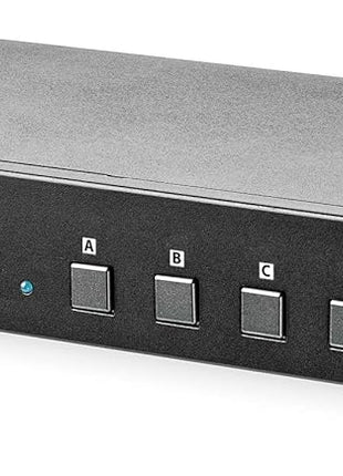 StarTech.com 4x4 HDMI Matrix Switch with Audio and Ethernet Control - 4K 60Hz Video - Rack Mount HDMI 2.0 Splitter with Remote, TAA (VS424HD4K60)