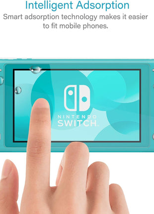 NEW'C 3 Pack Designed for Nintendo Switch lite Screen Protector Tempered Glass, Case Friendly Anti Scratch Bubble Free Ultra Resistant