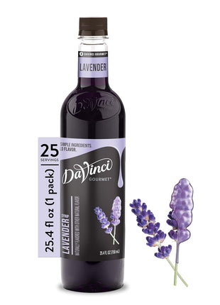 DaVinci Gourmet Lavender Syrup, Natural, 25.4 Fluid Ounces (Pack of 1)