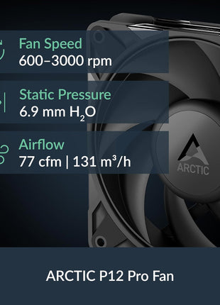 ARCTIC Liquid Freezer III Pro 360 - AIO CPU Cooler, 3 x 120 mm Water Cooling, 38 mm Radiator, PWM Pump, VRM Fan, AMD AM5/AM4, Intel LGA1851/1700 Contact Frame - Black