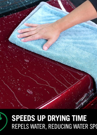 Turtle Wax 50834 1-Step Wax and Dry, Quick and Easiest Step to High Shine, for Cars, Trucks, Motorcycles and RVs, 26 oz. Double Pack with Microfiber Towel