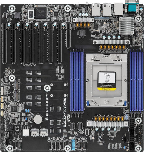 ASRock Rack GENOAD8X-2T/BCM EEB Server Motherboard Single Socket SP5 (LGA 6096) AMD EPYCTM 9004 Series Processors 7 PCIe5.0x16 Dual 10G LAN