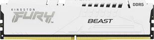 Kingston FURY Beast White 128GB (4x32GB) 5200MT/s CL40 DDR5 XMP DIMM | Overclocking | Intel XMP 3.0 | Kit of 4 | KF552C40BWK4-128