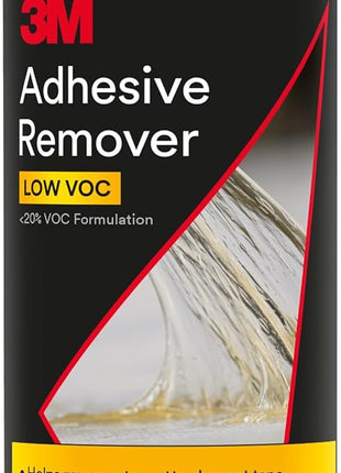 3M Adhesive Remover, 12 oz., Quickly Remove Adhesive, Attachment Tape, Tar, Wax & Adhesive Residue, Low VOC <20%, No Residue Left Behind, Easy-to-Use Formula, Also Works on Glass & Vinyl (03618VOC20)