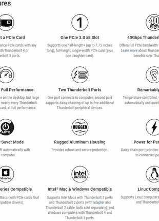 Sonnet Echo Express SE1 Thunderbolt 3 Expansion Chassis (Echo-EXP-SE!-T3)