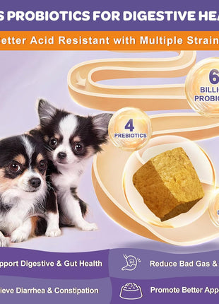 NATURE TARGET Dog Allergy Relief & Probiotics for Dogs 180 Bites