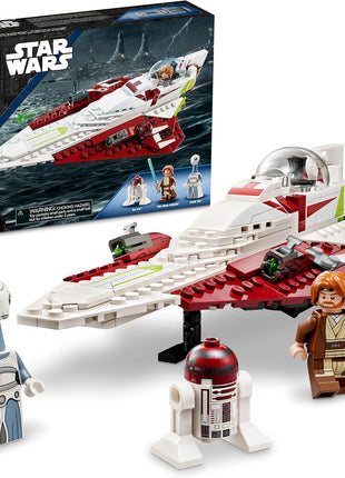 LEGO Star Wars OBI-Wan Kenobi's Jedi Starfighter 75333 Building Toy Set - Features Minifigures, Lightsaber, Clone Starship from Attack of the Clones, Great Gift for Kids, Boys, and Girls Ages 7+