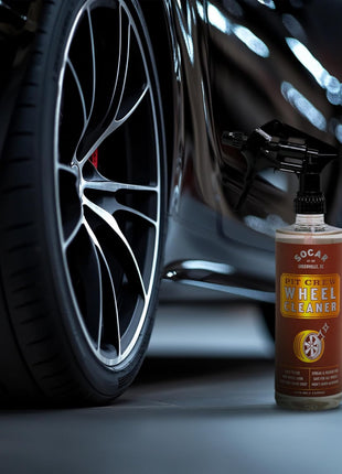 SOCAR Pit Crew Wheel Cleaner - 16 fl oz Removes Brake Dust, Road Dirt, Grime. Professional Strength Powerful Formula. Safe for Aluminum, Chrome, Alloy Wheels, Brake Components