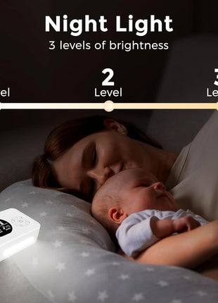 Nasal Aspirator for Baby, Nose Sucker with 9 Suction Levels, Electric Snot Sucker, 3 Levels Night Light & Nursery Rhyme Soothing Function, Food-Grade Silicone Tips