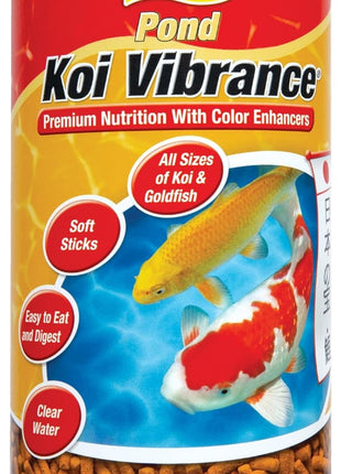 TetraPond Koi Vibrance Soft Sticks, Floating Pond Fish Food for Koi Fish and Ornamental Goldfish, 2.42 Pounds
