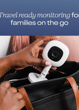 Nanit Pro Smart Baby Monitor & Flex Stand - 1080p Wi-Fi Video Camera, 2-Way Audio, Sound/Motion/Cry Notifications, Night Vision, and Breathing Band