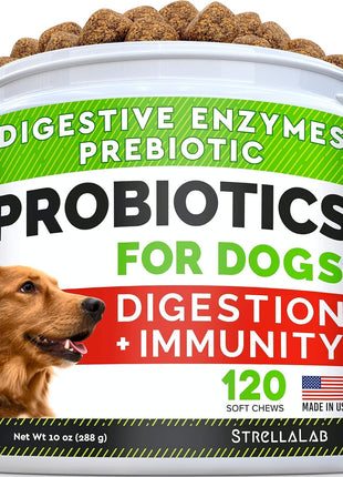 Glucosamine Treats for Dogs + Dog Probiotics Treats for Picky Eaters Bundle - Joint Supplement w/Omega-3 Fish Oil, Chondroitin, MSM and Digestive Support, Allergy, Gas and Constipation Relief