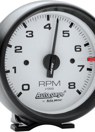 AUTO METER 2303 Autogage White Face Tachometer,3.750 in.