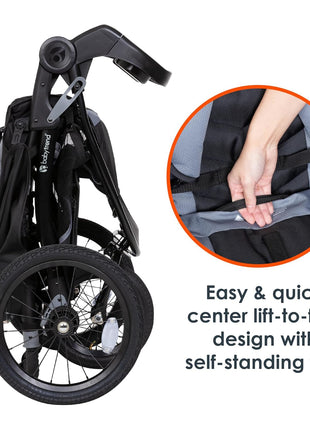 Baby Trend Expedition® Race TecTM Jogger, Ultra Grey
