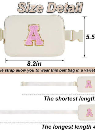 Uygafly Birthday Gifts for 4 5 6 7 8 9 10 11 12 13 Year Old Girls,Graduation Gifts for Teens Kids Daughter Sister Her,Fanny Pack Crossbody Bag Belt Bag Cute Trendy Stuff | Cream,A