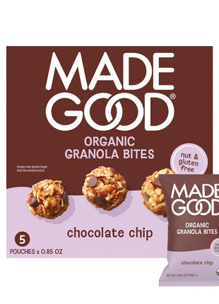 MadeGood Organic Chocolate Chip Granola Minis, 5ct x 0.85oz