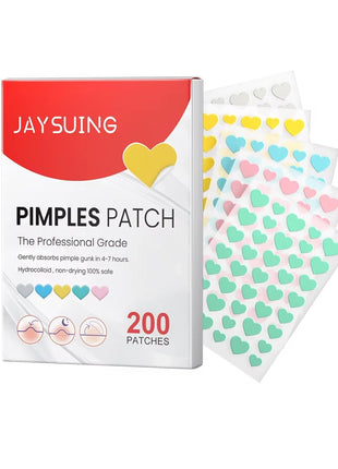 Pimples Patch, Professional Grade Hydrocolloid Patches, 200 Count, Non-Drying Acne Treatment