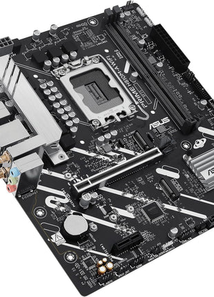ASUS Prime H810M-A WiFi-CSM Intel® H810 LGA 1851 mATX Motherboard, 6+1+1+1 Discrete MOS, DDR5, PCIe 4.0, 2X M.2, Intel® 1Gb Ethernet, Wi-Fi 6, DisplayPort, HDMITM, USB 10Gbps, Front USB 5Gbps Type-C®