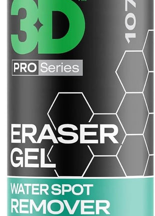 3D Eraser Gel Water Spot Remover – Acidic Gel Formula for Hard Water Spots & Mineral Deposits – Safe for Paint, Glass, Chrome, Plastic & Metal - 16 oz