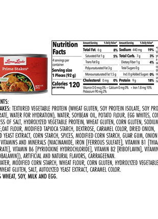 Loma Linda - Plant Based Meats (Prime Stakes (13oz.), 6 Pack)