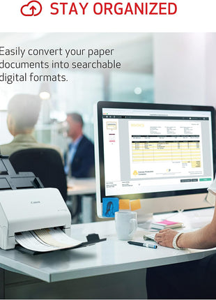 Canon imageFORMULA R30 - Office Document Scanner, Auto Document Feeder, Duplex Scanning, Plug-and-Scan Capability, No Software Installation Required