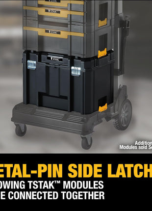 DEWALT TSTAK Tool Box, Extra Large Design, Removable Tray for Easy Access to Tools, Water and Debris Resistant (DWST17806)