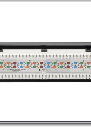 Eaton Tripp Lite Cat6 24-Port PoE+ Patch Panel, RJ45 Ethernet, 1U Rackmount, EIA/TIA 568A/B Wiring Standards for 110 & Krone Terminations, (N252-P24), Black