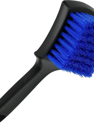 Viking Carpet Cleaning and Scrub Brush for Floor Mats, Cleaning Brush for Car Interior and Home, Black and Blue, 8.3 inch x 2.5 Inch