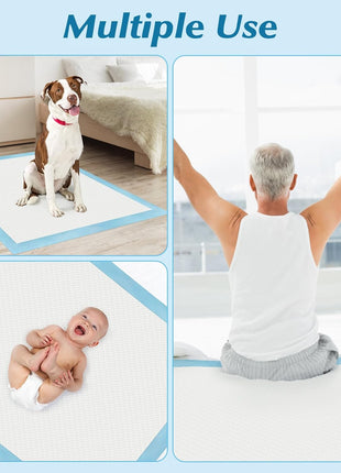Wowflash Super Absorbency Disposable Leakproof Underpads with Quick Drying for Baby, Adults, Puppy, Dog Bed Pee Pads, Extra Large, XXL Incontinence Pads, 30" x 36", 50 Count