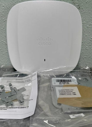 Cisco Catalyst 9136I Tri Band 802.11ax 10.20 Gbit/s Wireless Access Point - Indoor - 2.40 GHz, 5 GHz, 6 GHz - Internal - MIMO Technology - 2 x Network (RJ-45) - 5 Gigabit Ethernet - Bluetooth 5