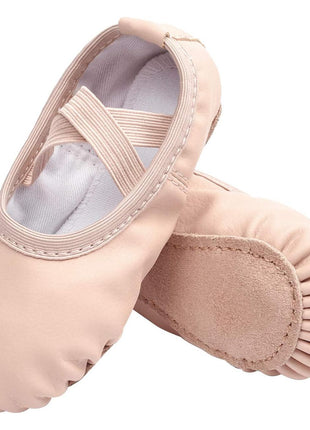 Stelle Girls Ballet Shoes Boys Toddler Soft Leather Dance Slippers for Toddler/Little Kid/Big Kid(Ballet Pink,9MT)