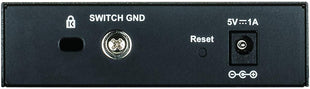 D-Link DGS-1100-05V2 Managed Smart Switch, 5 Gigabit Ports, VLAN Support, Layer 2 Functionality, QoS, 802.3az EEE, Fanless