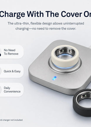 2 Pack Clear & 12 Pack Colorful Ring Cover Compatible with Oura Ring 5