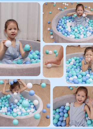 MoonxHome Ball Pit Balls for Toddlers, BPA Free Crush Proof Plastic Toy Balls for Ball Pit, Children's Pool Water Toys, Macaron Ocean Balls for Play Tent 2.15 Inch Pack of 100 200 500 800 1000