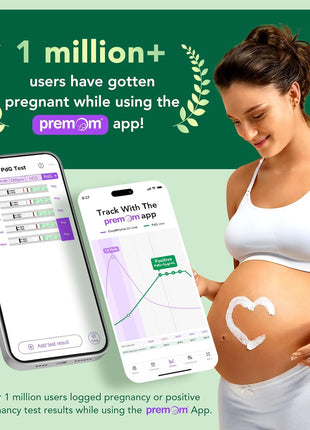 Easy@Home PdG Test Strips: 5-Pack Progesterone Urine Tests | Track Ovulation Insights with Progesterone Test Strips, At Home Fertility Test for Women with Premom Ovulation App