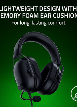 Razer BlackShark V2 X Xbox Gaming Headset: 50mm Drivers - Cardioid Mic - Lightweight - Comfortable, Noise Isolating Earcups - for Xbox Series X, Series S, PS5, PC, Switch via 3.5mm Audio Jack - Black