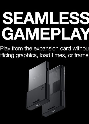 Seagate Storage Expansion Card 2TB Solid State Drive - NVMe SSD for Xbox Series X|S, Quick Resume, Plug & Play, Licensed (STJR2000400) Black
