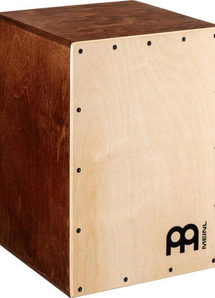 Meinl Percussion Cajon, MADE IN EUROPE — Sit-On Box Drum, Snare & Bass Tone | Baltic Birch Wood, Compact Size, Rear Sound Port, Silicone Feet — For All Skill Levels and Settings