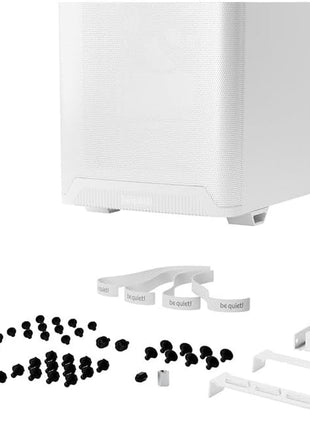 be quiet! Pure Base 501 White PC case | 2 Preinstalled Quiet Fans | Mid Case | USB 3.2 Gen | Quiet PC Case