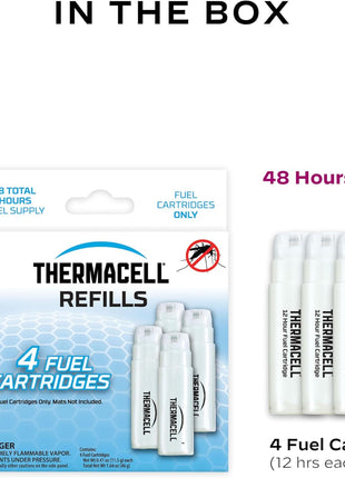 Thermacell Mosquito Repellent Refills; Compatible with Any Fuel-Powered Thermacell Repeller; Highly Effective, Long Lasting, No Spray or Mess; 15 Foot Zone of Mosquito Protection
