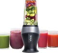 Ninja Fit Compact Personal Blender, Portable Blender for Smoothies, Shakes, Food Prep, and Frozen Blending, 700 Watt Base, (2) 16 oz. Cups and Spout Lids, Black QB3001SS