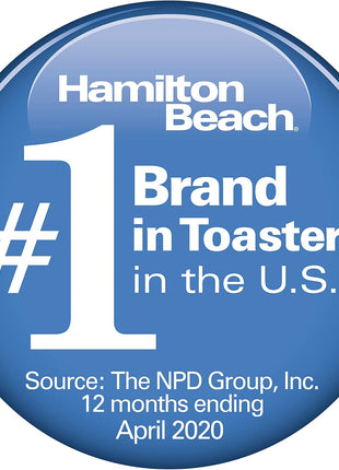 Hamilton Beach 2 Slice Toaster with Extra Wide Slots, Bagel Setting, Toast Boost, Slide Out Crumb Tray, Auto Shutoff & Cancel Button, Defrost Function, Stainless Steel (22794)