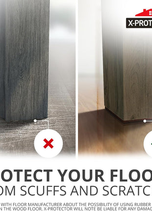 X-PROTECTOR Non Slip Furniture Pads – 12 Premium Furniture Grippers 3"! | Best SelfAdhesive Rubber Feet Furniture Feet – Ideal Non Skid Furniture Pad Floor Protectors – Keep Furniture in Place!